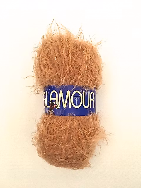 Glamour från Falk garn 50 gr. Färg: Ljus rost.