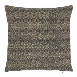 Ornament ett kuddfodral i bomull med skönt mönster. Färg: Mörkblått och natur.