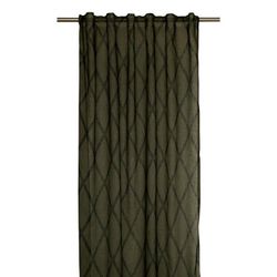 Cross ett grönt och svart gardinset med multiband från Svanefors, mått 2 x 140 x 236 cm.