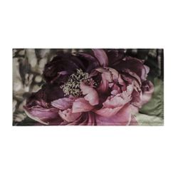 Jumi en löpare i sammet med ett digitaltryck med rosa blommor i gråa och gröna toner från Svanefors, mått 35 x 70 cm.