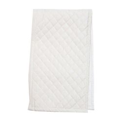 Quilty en lyxig löpare i vit sammet från Svanefors, mått 35 x 90 cm.