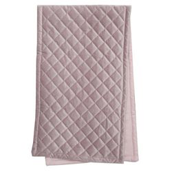 Quilty en lyxig löpare i rosa sammet från Svanefors, mått 35 x 90 cm.