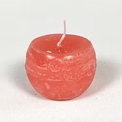 Klotljus i stearin. Brinntid ca 10 tim. Färg: Rosa.