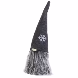 Sven-Erik en tomte i grått och vitt från Svanefors.