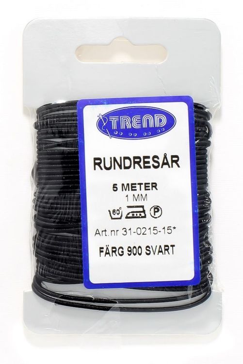 Rundresår. Färg: Svart.