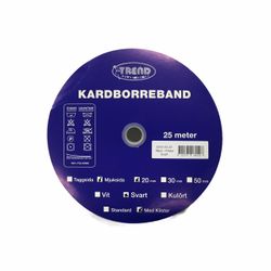 Kardborreband 20 mm, mjuksida med klister. Färg: Vit.