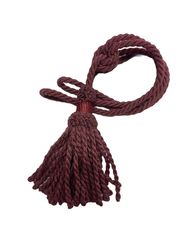 Tassel/gardinomtag med tofs från Gunnar Winter och systrar. Färg: Vinröd.