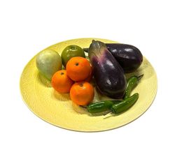 Orient fruktfat saffran. Färg: Saffran, gul.