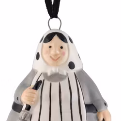 Blåkulla hänge svart i en 3 pack med påsk-kärringar i porslin från Cult design. Färg: Svart och grå.