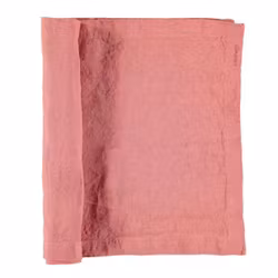 Löpare i tvättat linne som ger en mjuk känsla och fin patina från Gripsholm i färg withered rose, rosa. 35 x 120 cm.