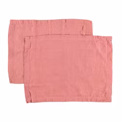 Bordstablett i tvättat linne som ger en mjuk känsla och en fin patina från Gripsholm i 2-pack i färgen withered rose, rosa. 35 x 45 cm.