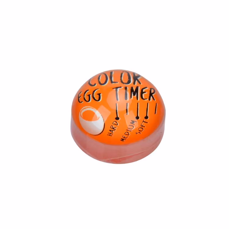 Basis äggtimer från Modern house som ändrar färg när man kokar äggen, färg orange.