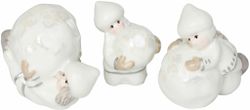 Snövättebarnen från Cult design i 3-pack. Färg: Vita med grå och beige inslag.