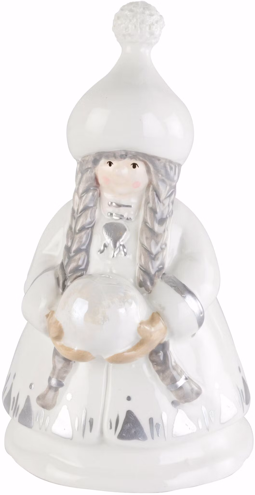 Snövättemor från Cult design. Färg: Vit med grå och beige inslag.