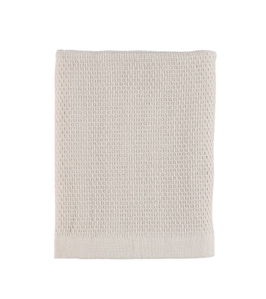 Waffle terry en beige våfflad frottéhandduk i 100% bomull från Gripsholm, mått 50 x 70 cm.