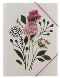 Photo flower en gummibandsmapp, A4. en gummibandsmapp, A4.