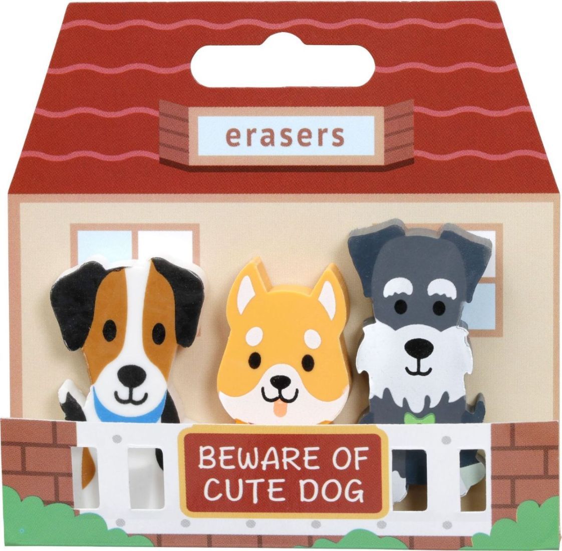 Beware of cute dog ett 3 pack med hundsuddisar från Pepper pot.