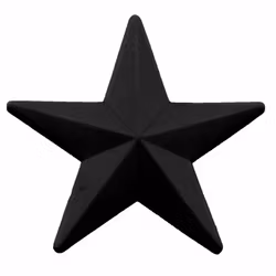 Star ett stjärnformat svart suddgummi från Hedlundgruppen.