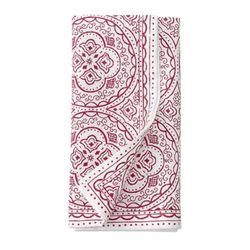 Orient en röd och vit tygservett i 2-pack från Cult design i bomull, mått 45 x 45 cm.