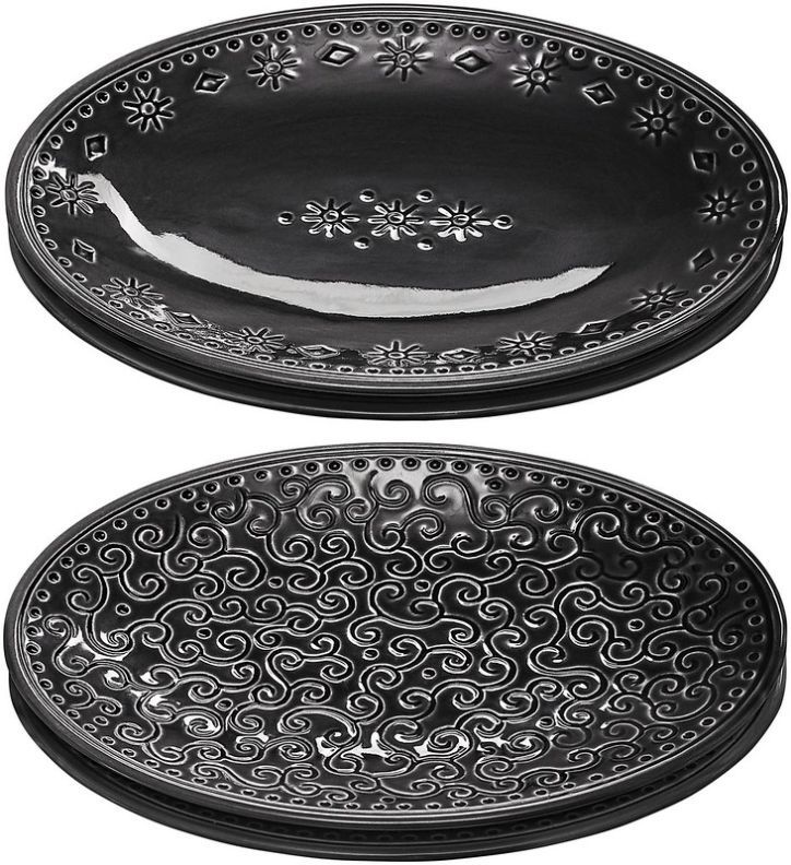 Orient Tapas assiett i 4-set från Cult design. Färg: Asphalt.