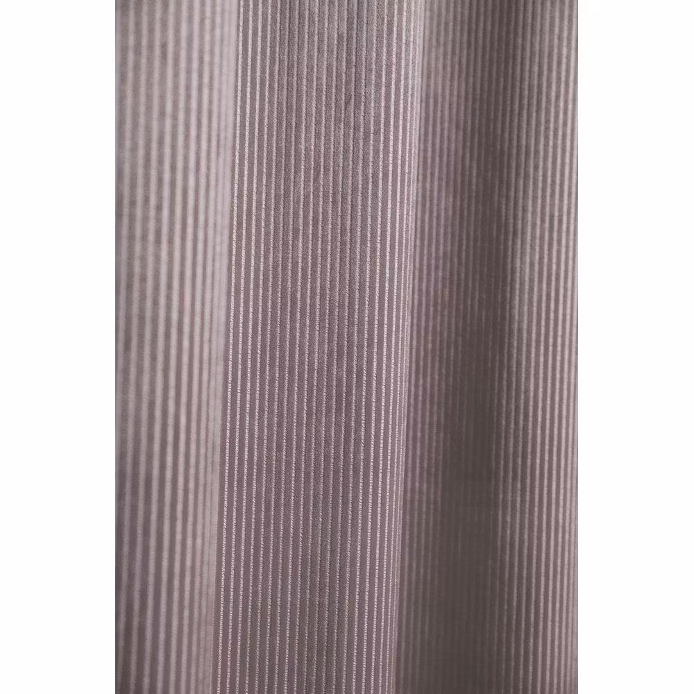 Chelly ett ljusrosa gardinset i sammet med multiband från Svanefors.