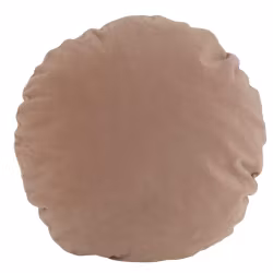 Mollya ett runt kuddfodral i sammet. Färg: Rosa.