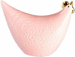 Orient Mini-Olga en påskhöna från Cult designs Orientserie.  Färg: Rosa med gulddekor.
