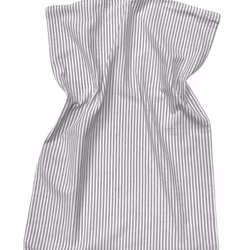 Kökshandduk från Classic textile i återvunna textilier. Färg: Grå och vitrandig.