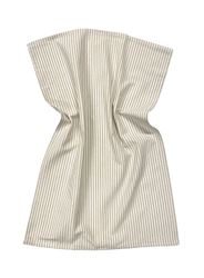 Kökshandduk från Classic textile i återvunna textilier. Färg: Beige och vitrandig.