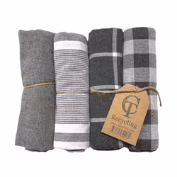 Kökshandduk från Classic textile i återvunna textilier. Färg: Mörkgrå.