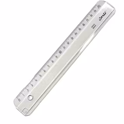 Linjal 20 cm. Färg: Transparent.