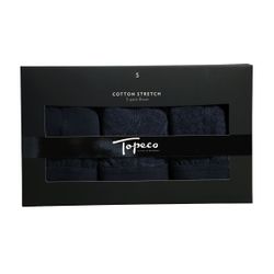 Herrboxer i 3-pack från Topeco. Storlek S. Färg: 2 par blåmelerade och 1 par enfärgade blå.