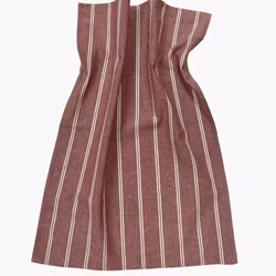 Kökshandduk från Classic textile i återvunna textilier. Färg: Röd och vitrandig.