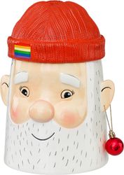 Babbo burk en härlig julburk i porslin att ha julgodiset i från Cult design.