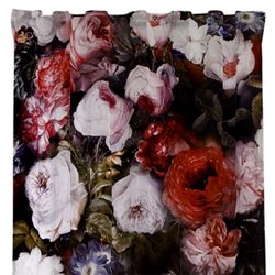Monroe gardinset blommig sammet multiband 3 m Redlunds textil