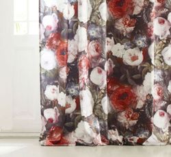 Monroe gardinset blommig sammet multiband 3 m Redlunds textil
