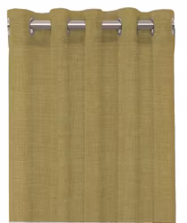 Linoso en limefärgad öljettlängd från Redlunds textil, mått 1 x 140 x 240 cm.