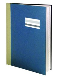 Lux en linjerad blå inbunden anteckningsblock A6 från Hedlunds.