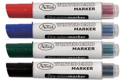 Whiteboardpenna röd som kan återfyllas med ny färgpatron, spetsen är 1-3 mm från Actual.