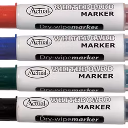 Whiteboardpenna röd som kan återfyllas med ny färgpatron, spetsen är 1-3 mm från Actual.