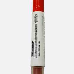 Whiteboardpenna röd som kan återfyllas med ny färgpatron, spetsen är 1-3 mm från Actual.