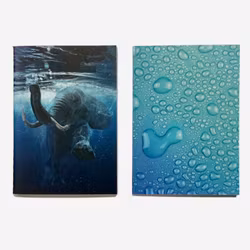 Water ett set med 2 anteckningsböcker i A6 storlek, en med linjerade sidor och en med blanka sidor från Hedlundgruppen.