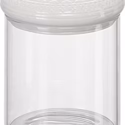 Orient Glasburk 0,6 L från Cult design med ett vitt porlinslock, mått