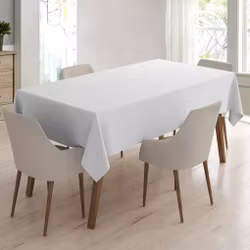 Enfärgad vit vaxduk på metervara i bredd 140 cm