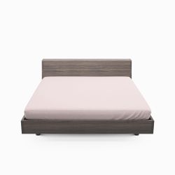 Solid color ett rosa dra på lakan i bomull som även går att använda som sängtopp till madrasser, från Indusia design.