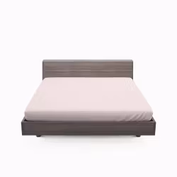 Solid color ett rosa dra på lakan i bomull som även går att använda som sängtopp till madrasser, från Indusia design.