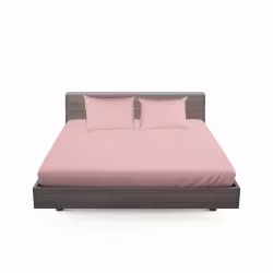 Milano ett ljusrosa dra på lakan och två örngott i bomull i mått 160 x 200 x 15 cm 2 x 50 x 70 cm, från Indusia design