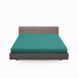 Milano ett grönt dra på lakan i bomullssatin i mått 160 x 200 x 15 cm, från Indusia design