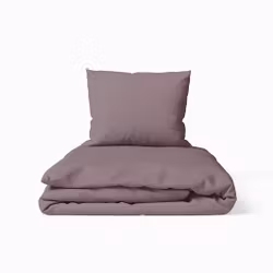 Påslakanset i bomull Solid color Lilac i mått 140 x 200 cm