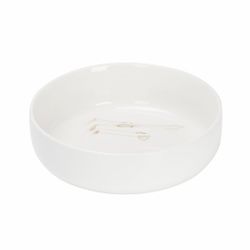 Ski en serveringsskål eller en lite större skål till att servera pasta i, tillverkad i vitt porslin med ett härligt skidmönster från Stiernholm/Modern house